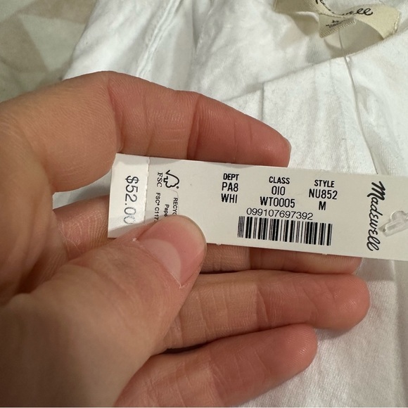 Madewell Sleeveless Crewneck Bubble Top - Picture 5 of 5